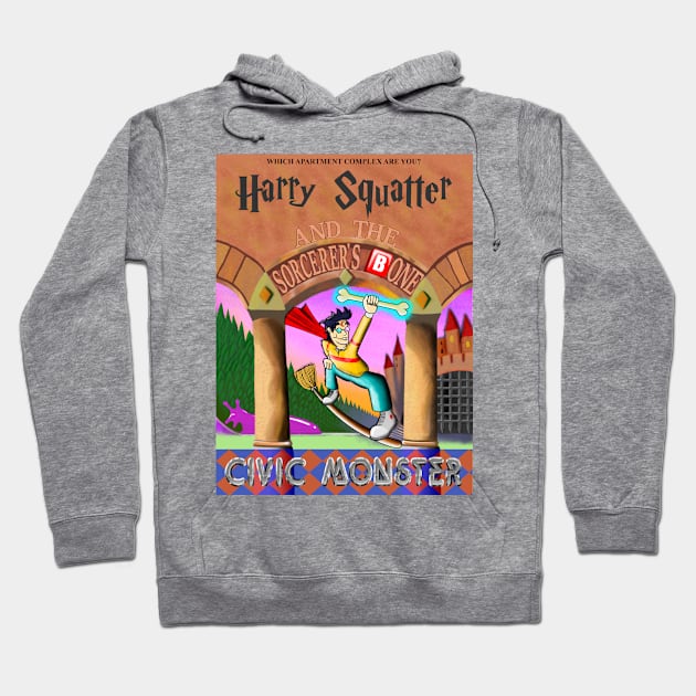 Harry Squatter and the Sorcerer's Bone Hoodie by CivicMonsterDesigns